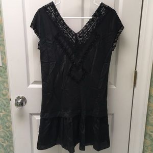 Rebecca Taylor silk lace inset mini dress sz8 NWOT